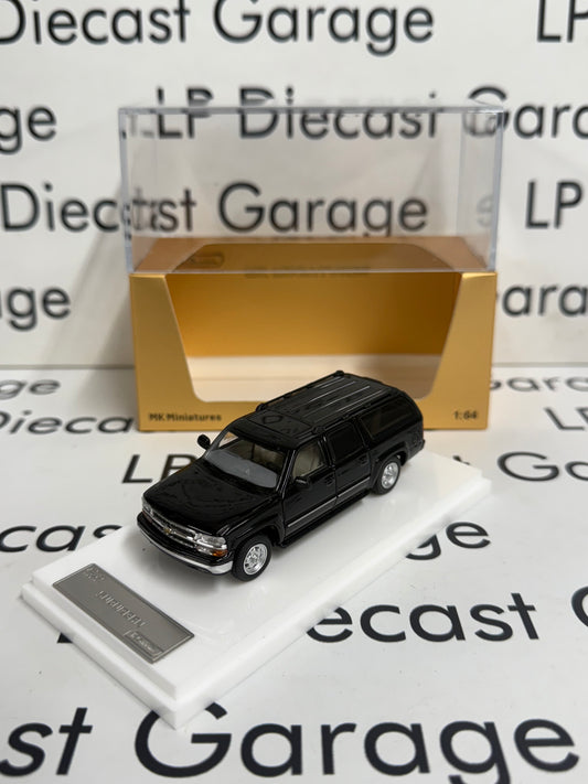 MK Miniatures 2003 Chevrolet Suburban Black 1:64 Diecast