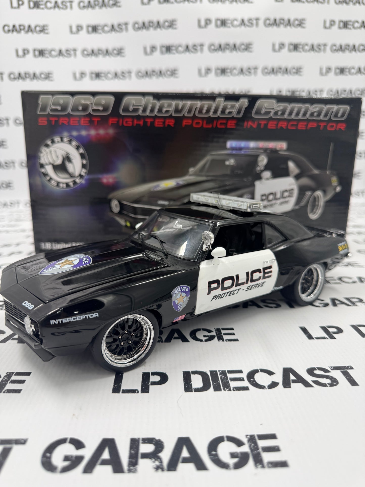 GMP 1969 Chevrolet Camaro Street Fighter Police Interceptor 1:18 Diecast Sample Car 18935