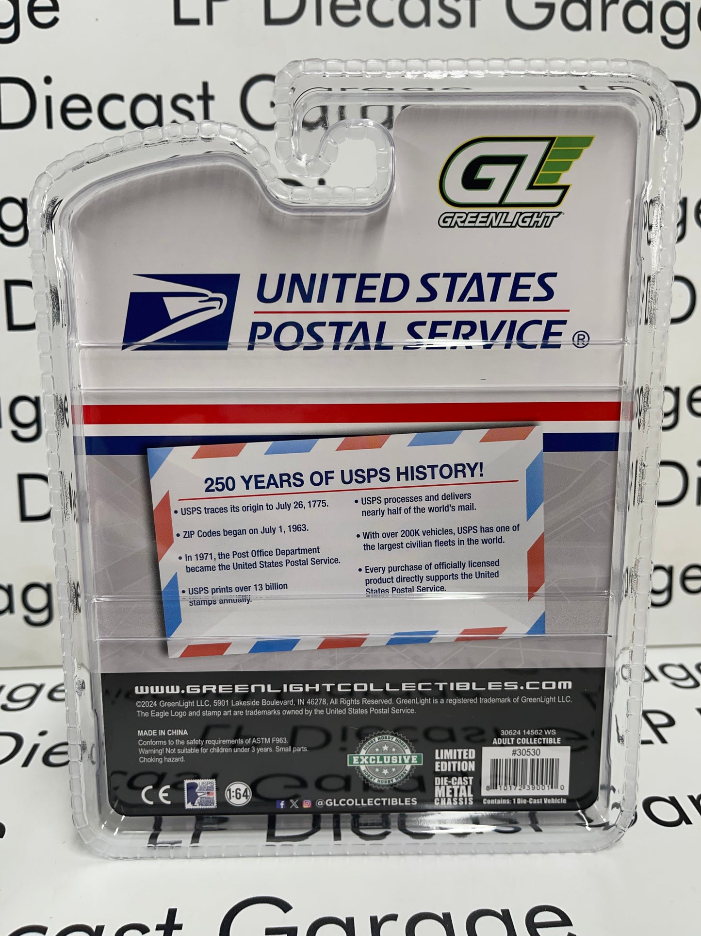 GREENLIGHT 2024 Oshkosh United States Postal Service NGDV 1:64 Diecast Next Generation Delivery Vehicle