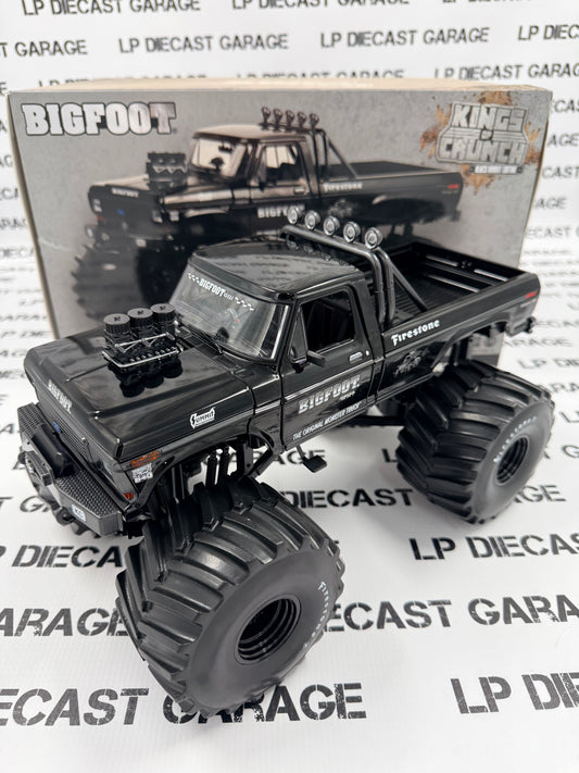 GREENLIGHT 1974 Ford F-250 Bigfoot #1 Monster Truck 1:18 Diecast Black Bandit