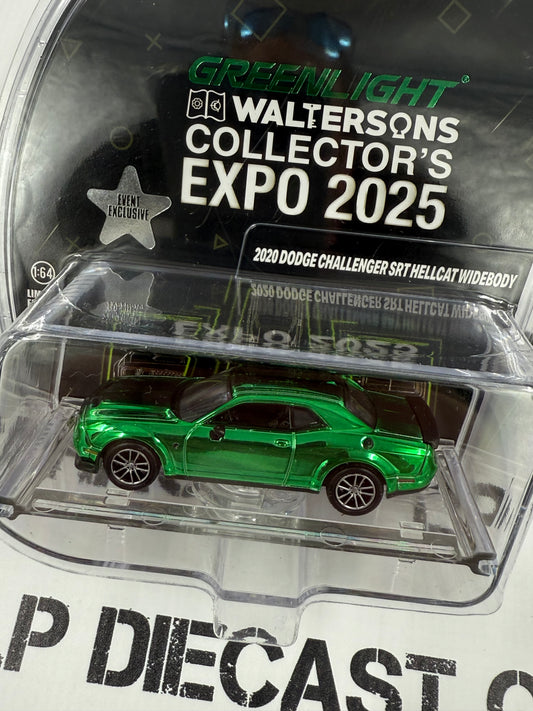 CHASE GREENLIGHT 2020 Dodge Challenger SRT Hellcat Green 1:64 Diecast 2025 Expo Exclusive
