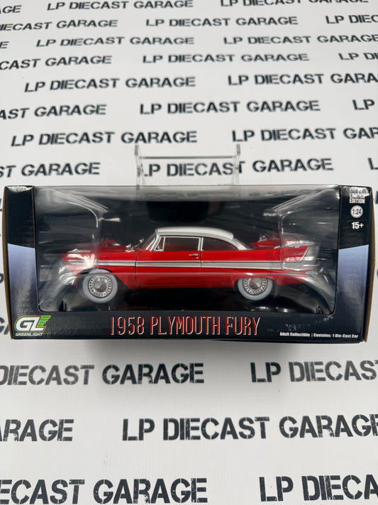 GREENLIGHT 1958 Plymouth Fury Red 1:24 Diecast Christine