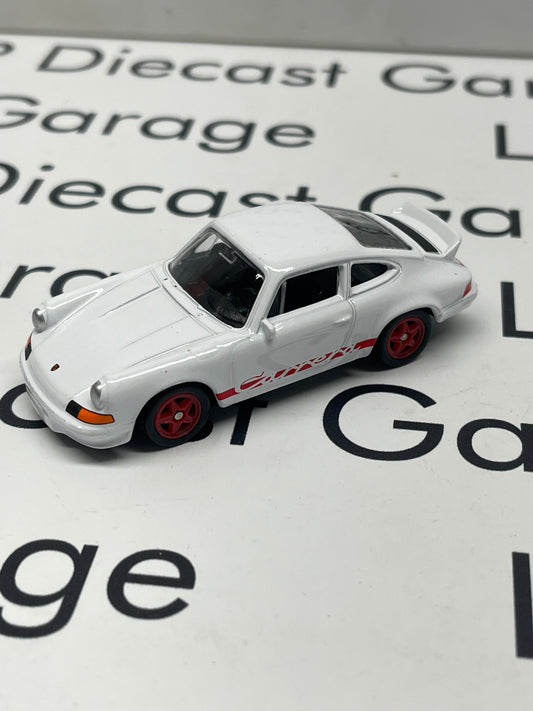 WELLY 1973 Porsche 911 Carrera RS 2.7 White & Red *LOOSE* 1:64 Diecast