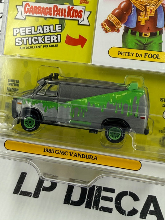 RAW CHASE GREENLIGHT 1983 GMC Vandura Petey Da Fool 1:64 Diecast Garbage Pail Kids