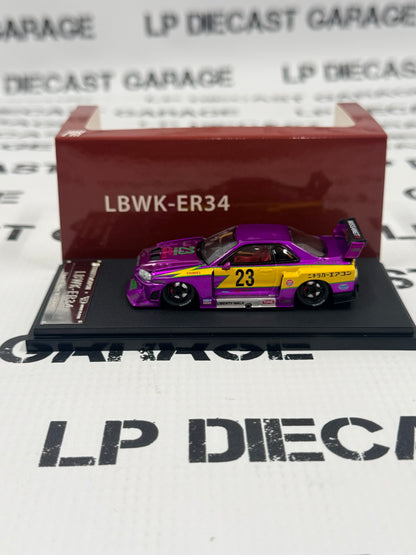 STREET WEAPON Nissan Skyline LBWK-ER34 Metallic Purple 1:64 Diecast Ghost Player