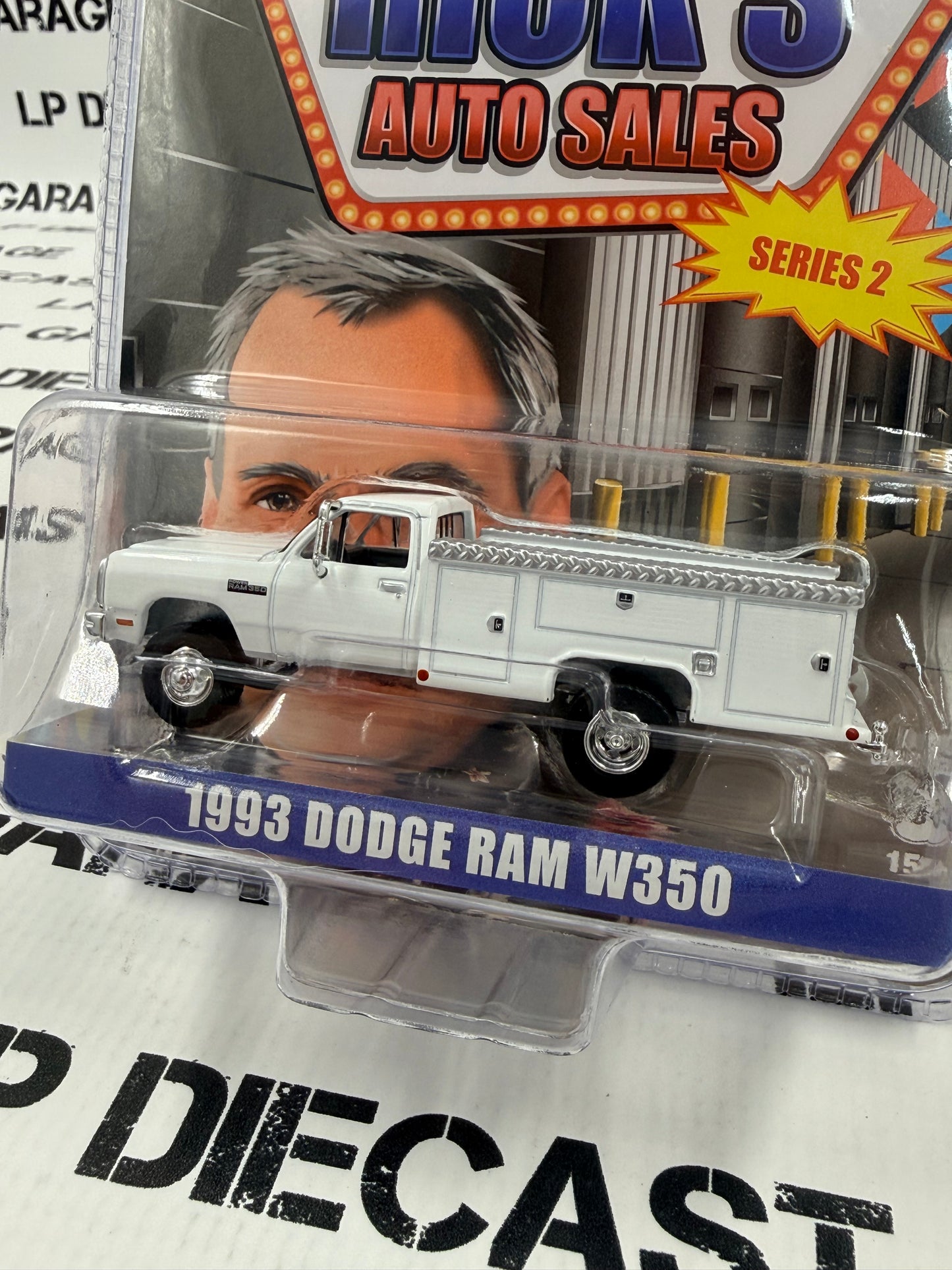 GREENLIGHT 1993 Dodge Ram W350 Service Truck White LP Exclusive 1:64 Diecast Ricks Auto Sales