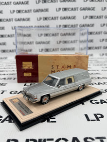 STAMP MODELS 1980 Cadillac Superior Hearse Silver 1:43 Scale Resin Model