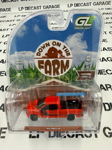 GREENLIGHT 2015 Ford F-150 Red Truck w/ Ladder Rack 1:64 Diecast Down on the Farm