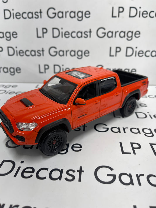 MAISTO 2023 Toyota Tacoma TRD Pro Truck Crew Cab Orange *LOOSE* 1:27 Diecast