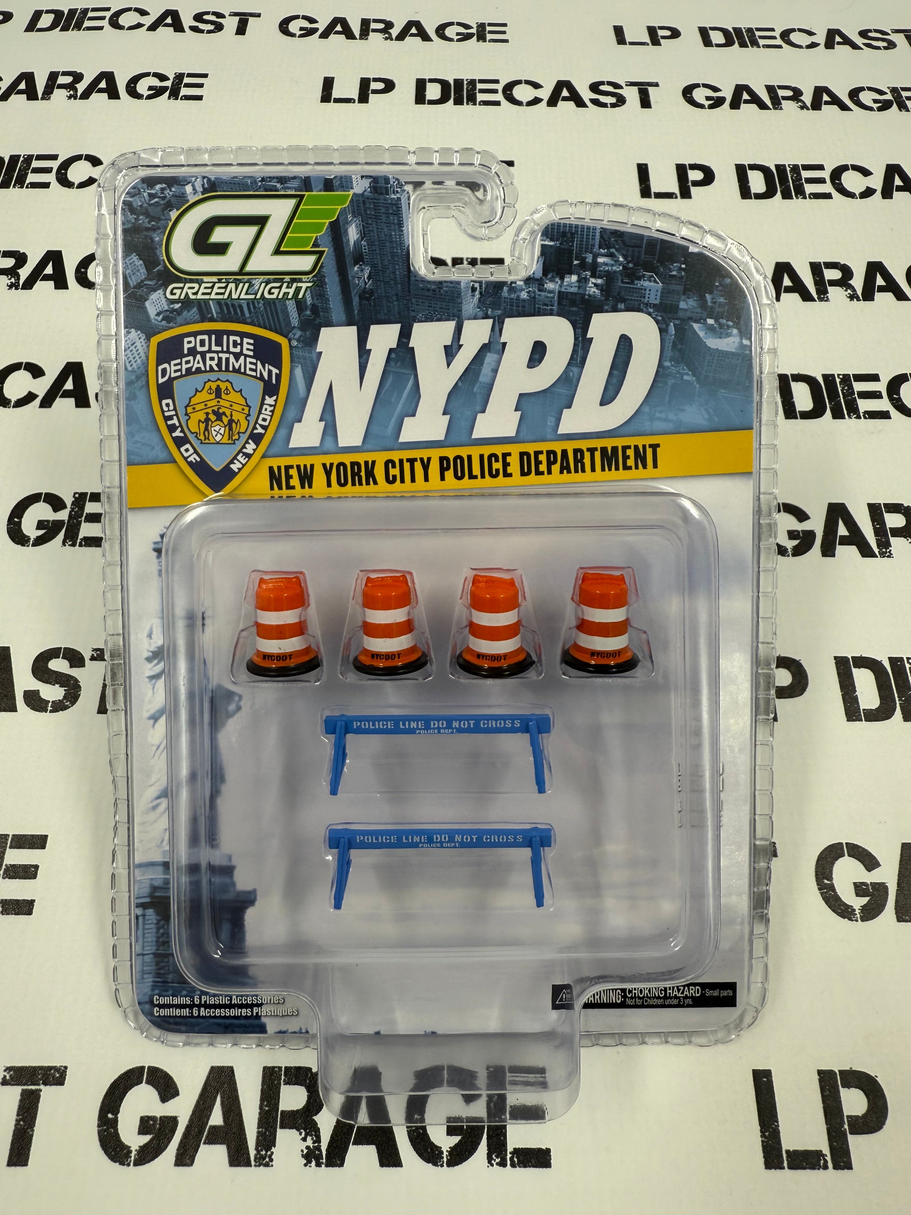 GREENLIGHT NYPD New York City Accessory Kit Road Block 1:64 Diecast ...