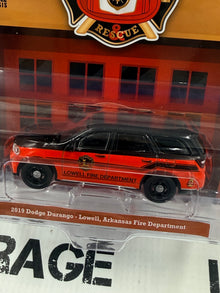 GREENLIGHT 2019 Dodge Durango Lowell AR Fire Dept 1:64 Diecast Fire Rescue