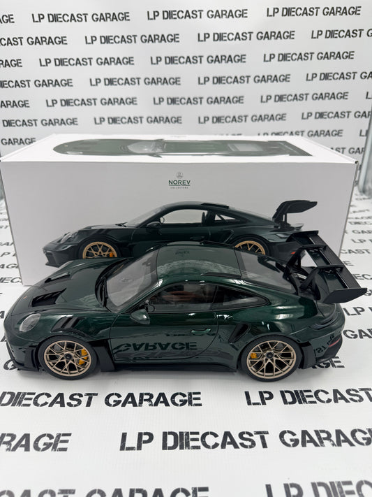 NOREV 2022 Porsche 911 GT3 RS Jetgreen Metallic 1:12 Scale Diecast