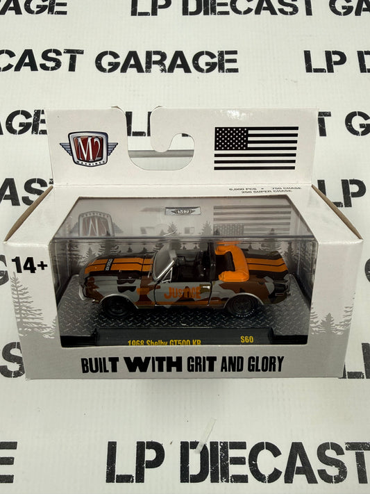 M2 1968 Ford Mustang GT500 Shelby KR JUSTICE 1:64 Diecast Detroit