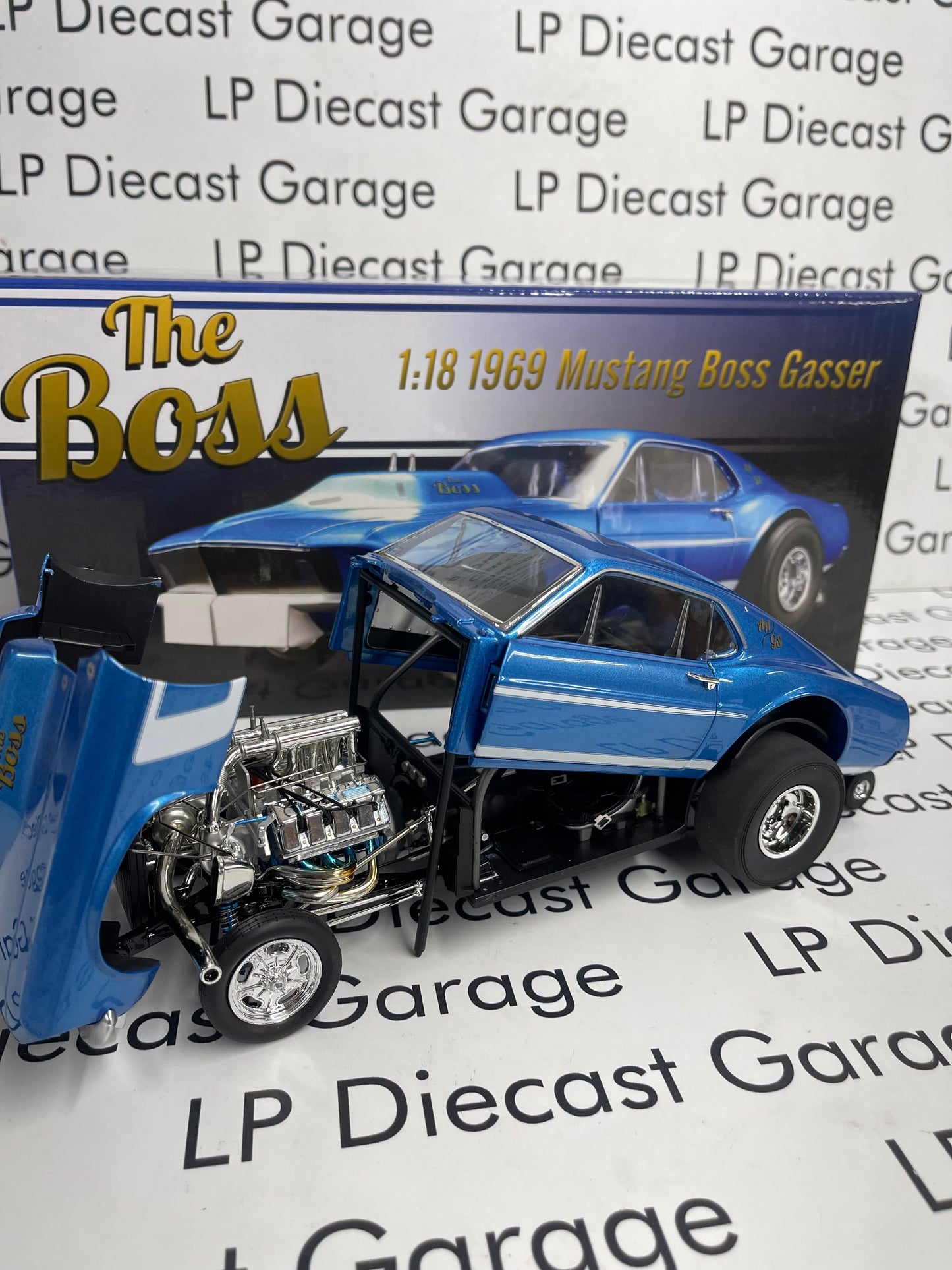 GMP 1969 Ford Mustang Boss Gasser AA/GS The Boss 1:18 Diecast 18913
