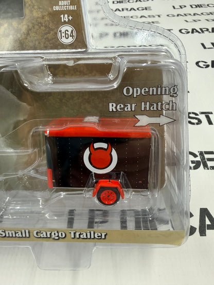 GREENLIGHT 2012 Jeep Wrangler w/ Cargo Trailer 1:64 Diecast Hitch & Tow