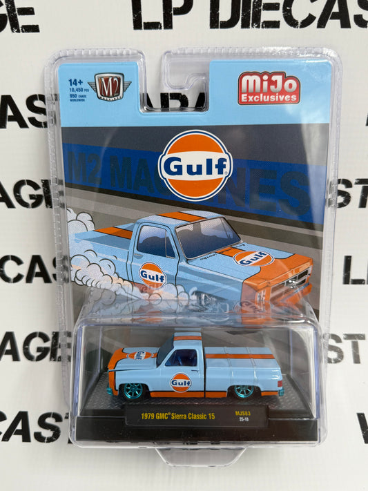 CHASE M2 1979 GMC Sierra Classic 15 Gulf 1:64 Diecast Mijo