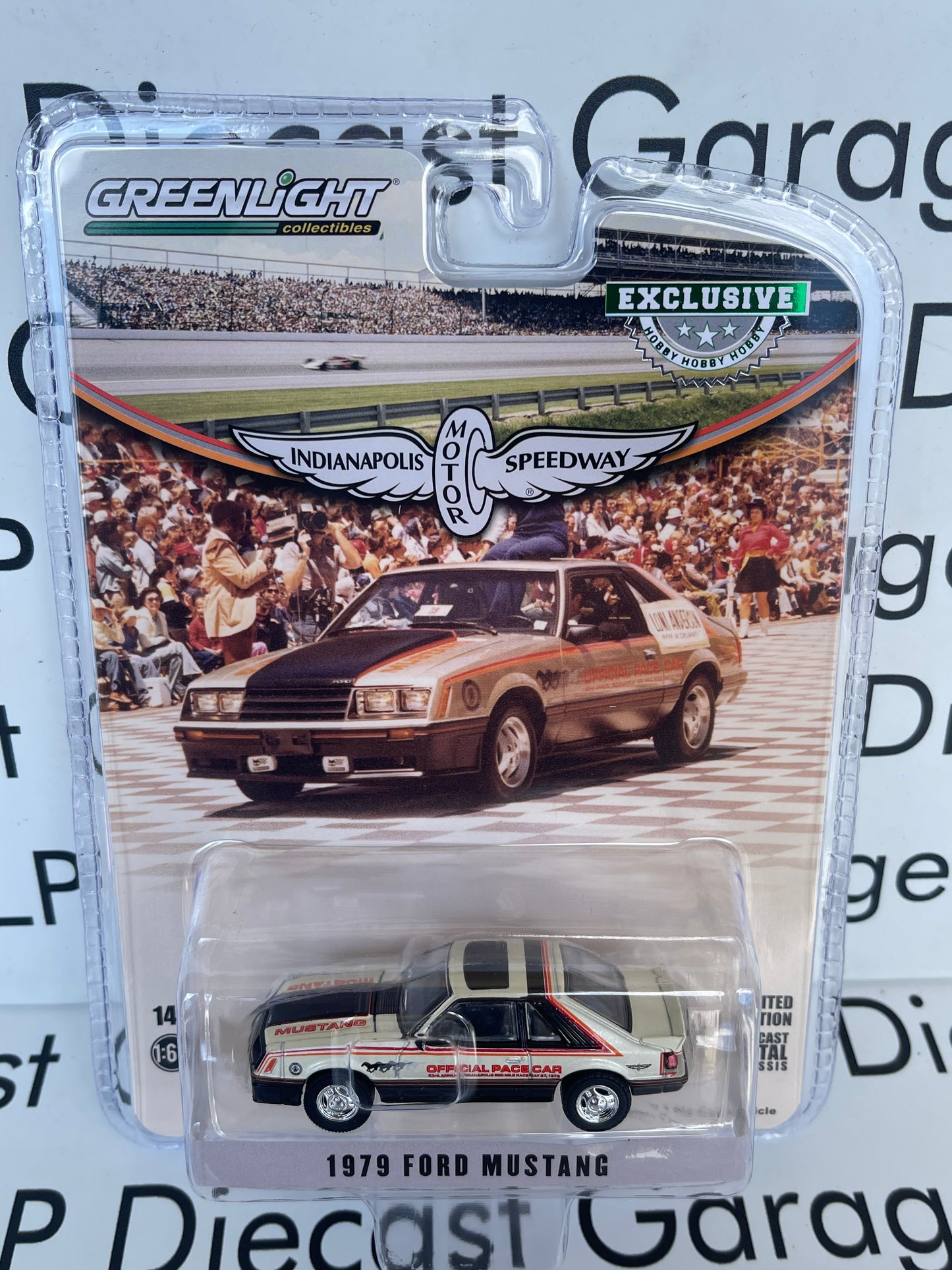 GREENLIGHT 1979 Ford Mustang 63rd Annual Indianapolis 500 Pace Car 1:64 Diecast Hobby