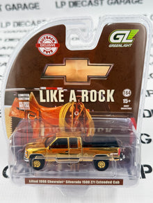 CHROME CHASE GREENLIGHT 1998 Chevrolet Silverado 1500 Z71 Sandrift 1:64 Diecast OBT Exclusive