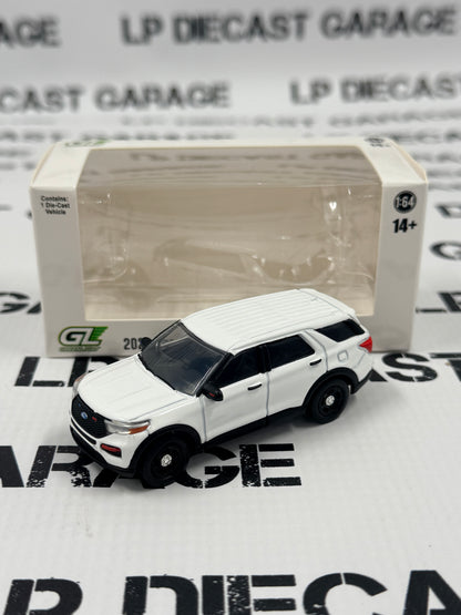 GREENLIGHT 2022 Ford Explorer Police Interceptor White 1:64 Diecast Hobby Exclusive