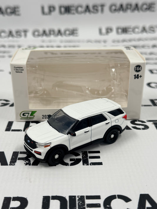 GREENLIGHT 2022 Ford Explorer Police Interceptor White 1:64 Diecast Hobby Exclusive