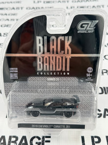 GREENLIGHT 2019 Chevrolet Corvette ZR1 1:64 Diecast Black Bandit