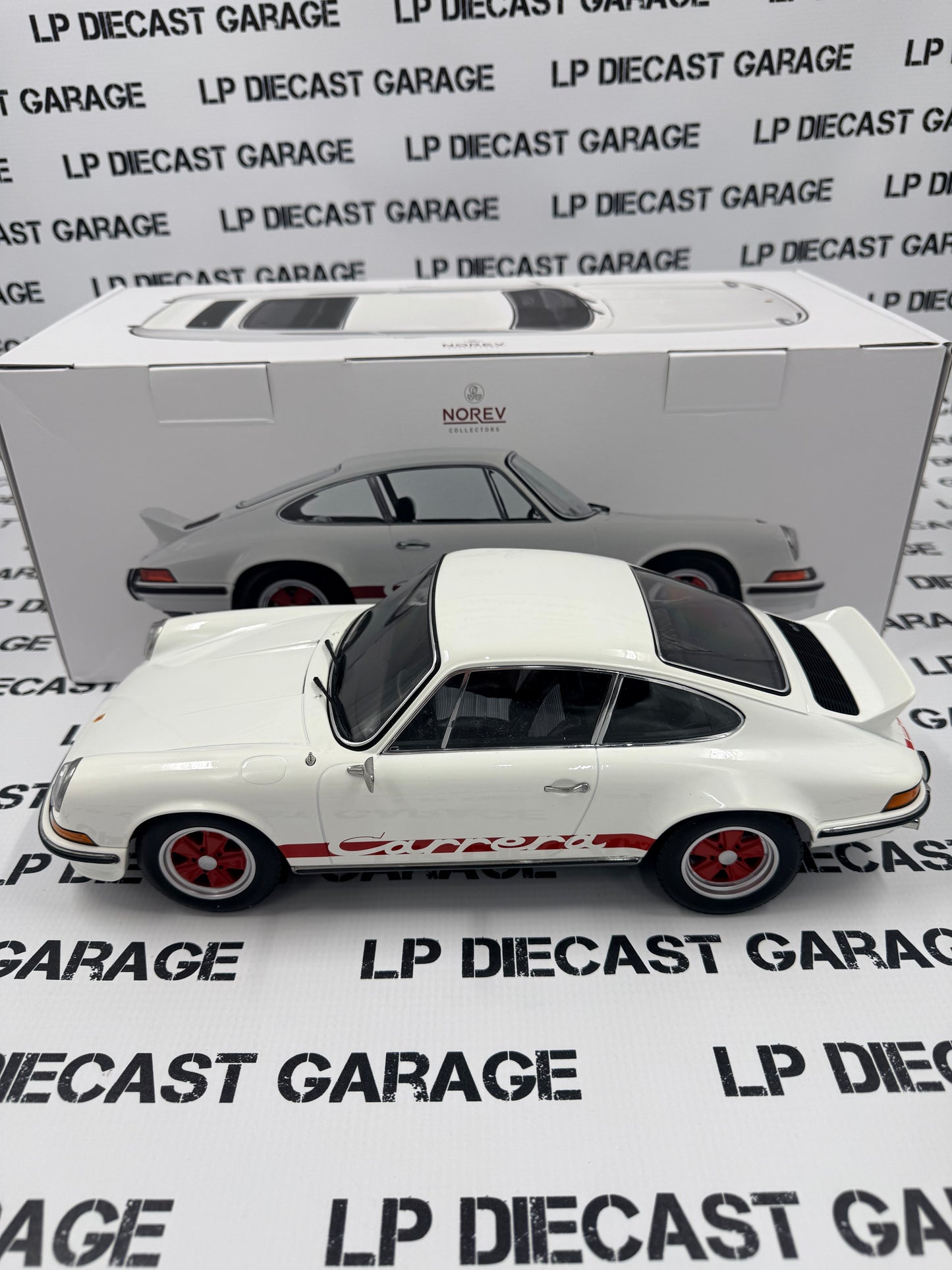 NOREV 1972 Porsche 911 Carrera RS 2.7 White 1:12 Diecast