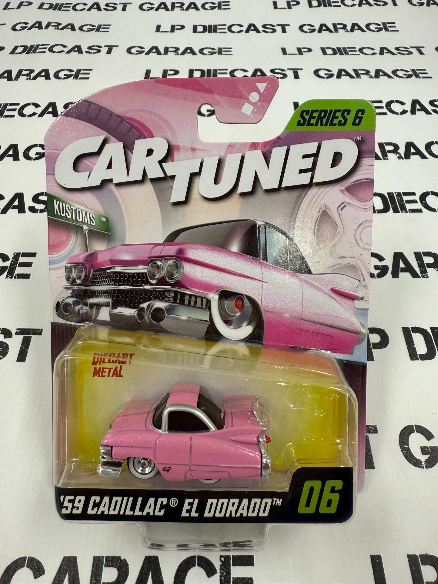 CARTUNED '59 Cadillac El Dorado Pink 1:64 Diecast Series 6