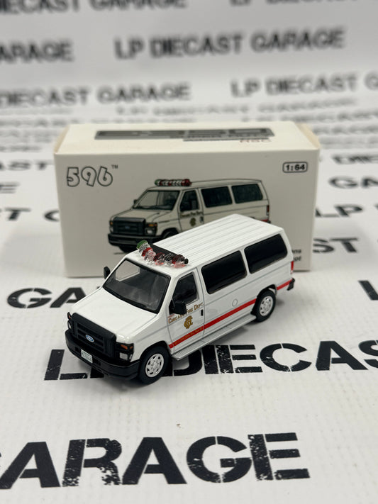 596 Model Ford E350 Van Chicago IL Fire Department 1:64 Diecast