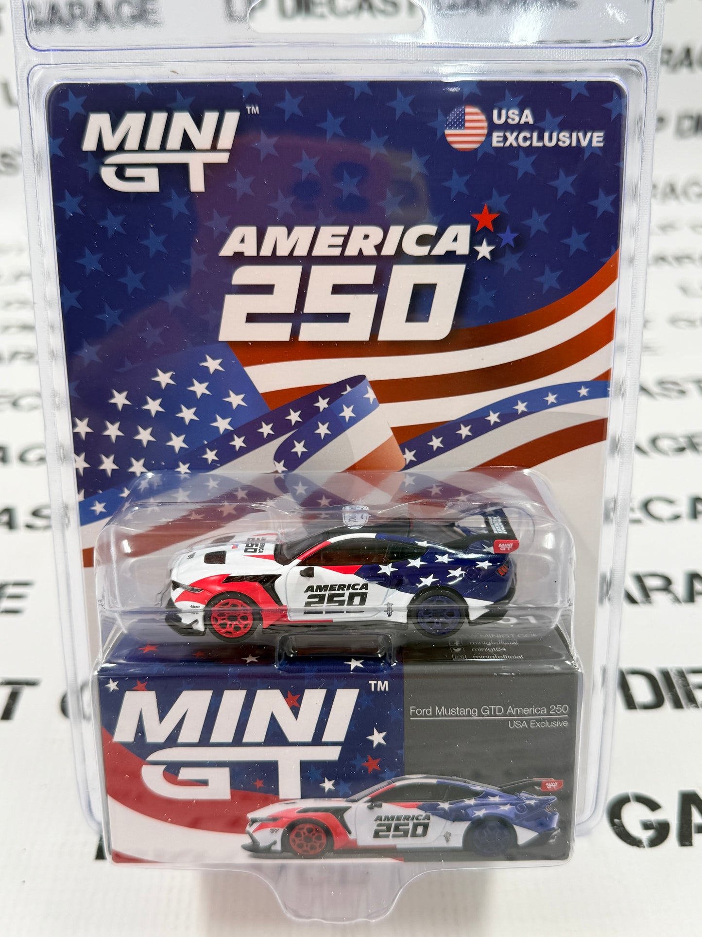 MINI GT 2026 Ford Mustang GTD America 250 1:64 Diecast USA Exclusive