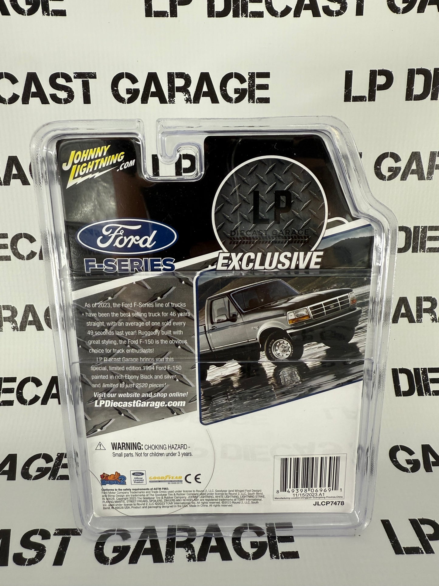 CHASE JOHNNY WHITE LIGHTNING 1994 Ford F-150 Ebony Black 1:64 Diecast AUCTION