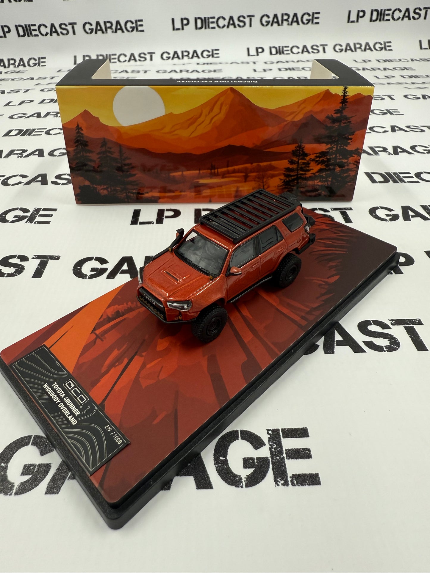GCD Toyota 4Runner Inferno Orange Clean Version 1:64 Diecast DiecastTalk Exclusive
