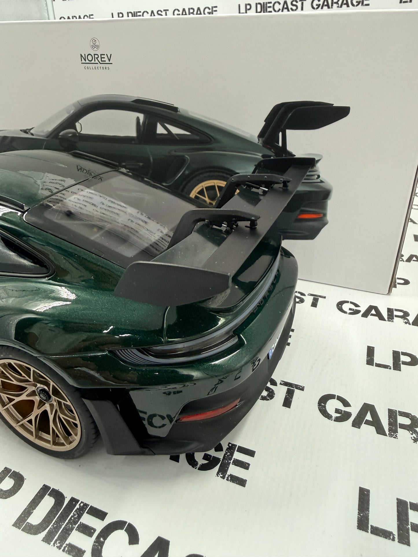 NOREV 2022 Porsche 911 GT3 RS Jetgreen Metallic 1:12 Scale Diecast