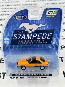 GREENLIGHT 1982 Ford Mustang Foxbody Orange 1:64 Diecast Stampede Series 2