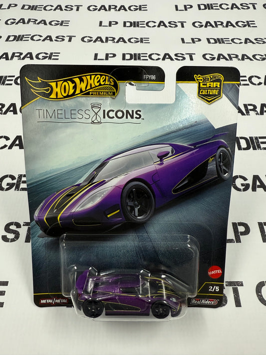 HOT WHEELS Koenigsegg Agera R Purple 1:64 Diecast Timeless Icons