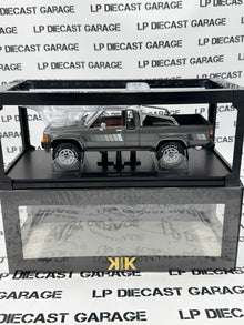 KK Scale 1985 Toyota Hilux Truck Gray & Silver Pickup 1:18 Diecast