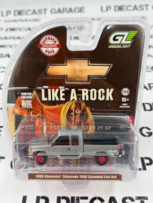 RAW CHASE GREENLIGHT 1998 Chevrolet Silverado 1500 4x4 Victory Red 1:64 Diecast OBT Exclusive