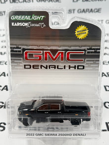 GREENLIGHT 2022 GMC Sierra 2500HD Denali Black 1:64 Diecast Exclusive