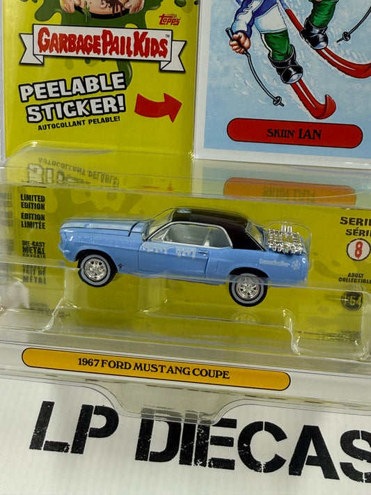GREENLIGHT 1967 Ford Mustang Skiin Ian 1:64 Diecast Garbage Pail Kids