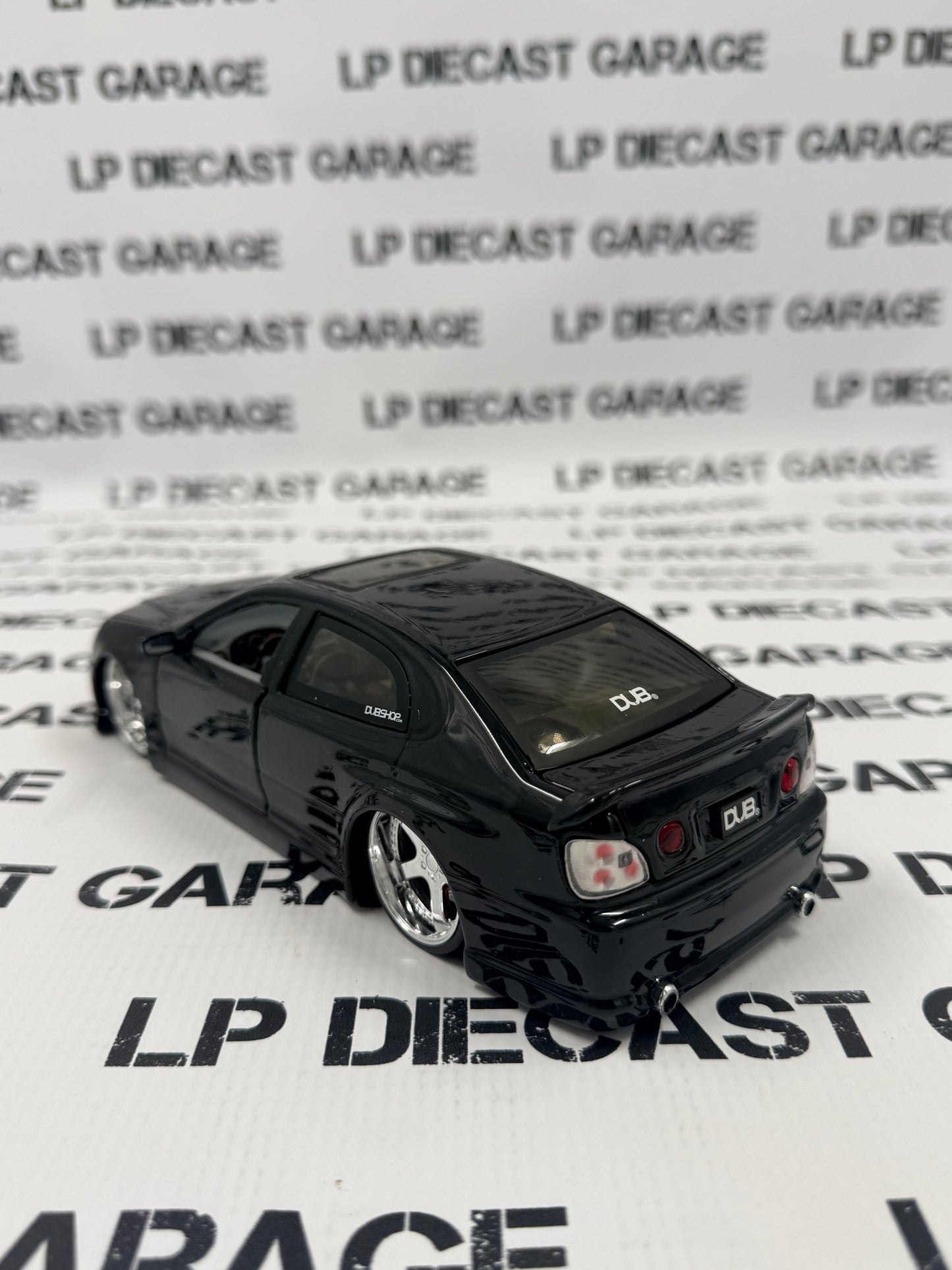JADA Lexus GS430 Dub City Black w/ Maya Rims 1:24 Diecast No Box