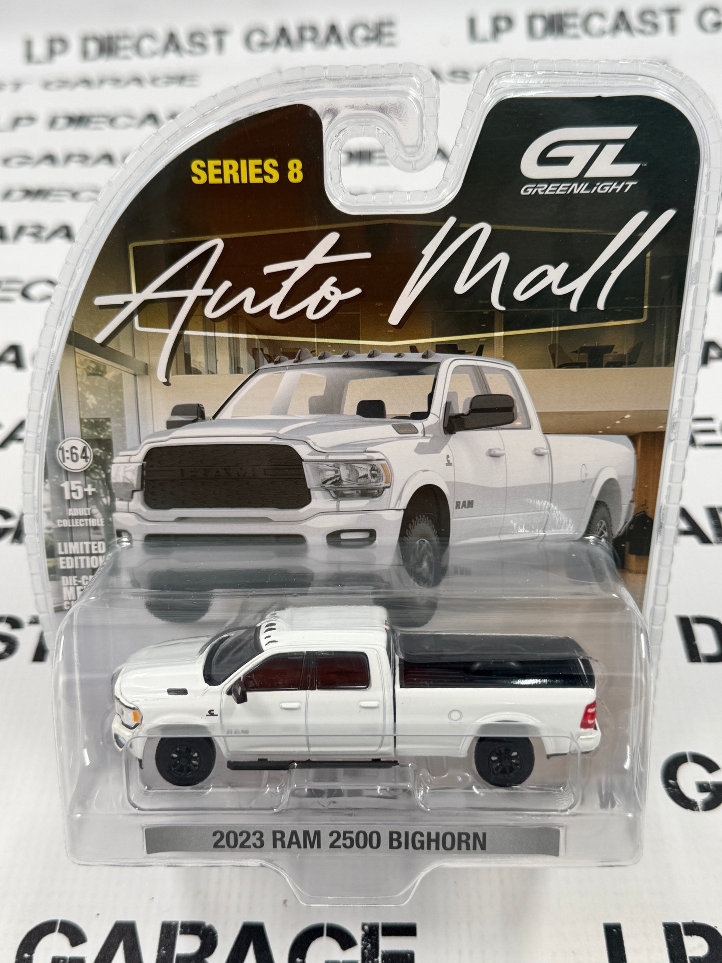 GREENLIGHT 2023 Ram 2500 Bighorn White 1:64 Diecast Auto Mall