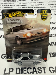 HOT WHEELS '84 Ford Mustang SVO Silver Power Trip 1:64 Diecast Premium
