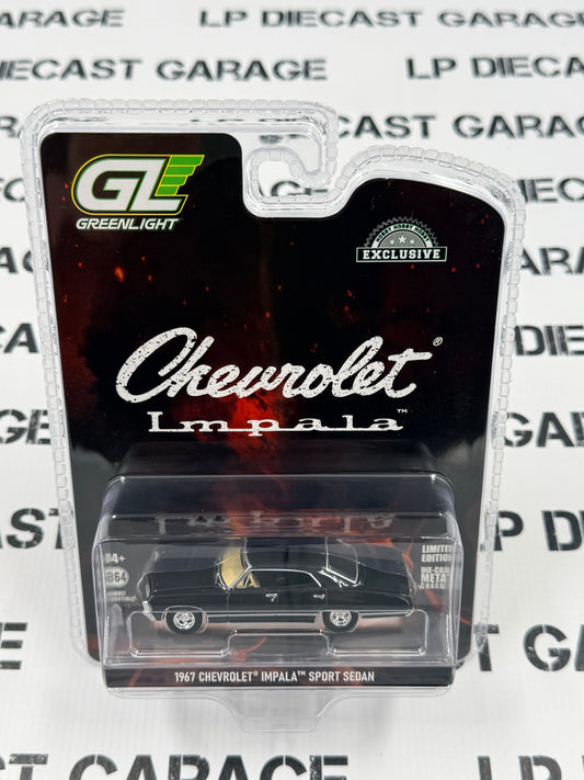 GREENLIGHT 1967 Chevrolet Impala Sport Sedan Black 1:64 Diecast
