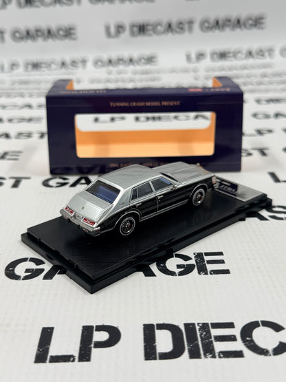 SUN STAR 1980 Cadillac Seville Sable Black - Sheffield Gray 1:64 Diecast Model