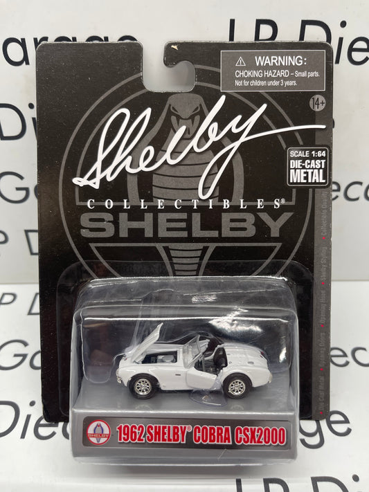 SHELBY COLLECTIBLES 1962 Shelby Cobra CSX2000 White 1:64 Diecast