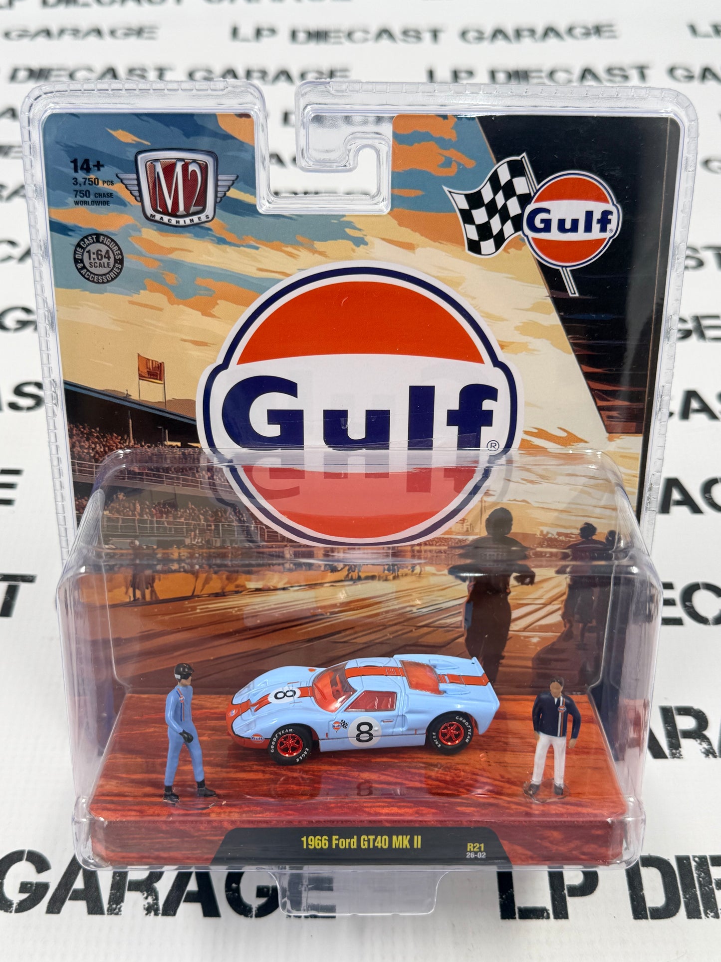 CHASE M2 1966 Ford GT40 MKII Gulf 1:64 Diecast Diorama