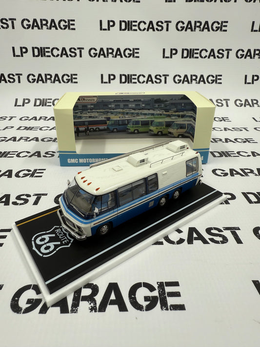 MK Miniatures GMC Motorhome White/ Blue 1:64 Resin Model APAxpo Exclusive