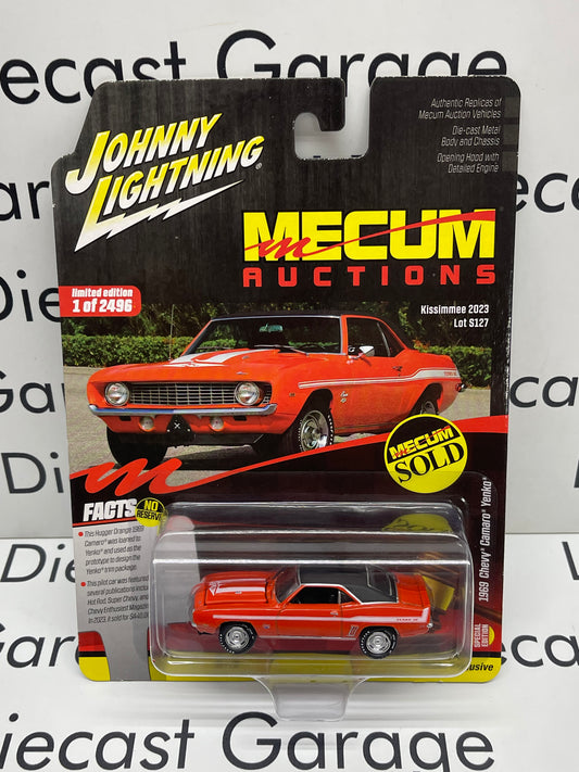 JOHNNY LIGHTNING 1969 Chevrolet Camaro Yenko Hugger Orange Mecum Auctions 1:64 Diecast