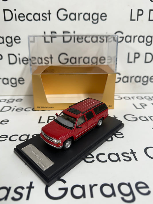 MK Miniatures 2003 Chevrolet Suburban Red 1:64 Diecast