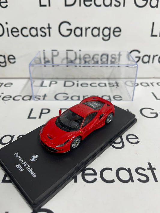 EDICOLA 2019 Ferrari F8 Tributo Red 1:64 Diecast w/ Display Case