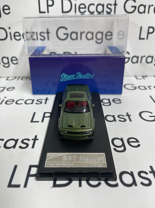 STANCE HUNTERS 2023 Dodge Challenger SRT Hellcat Green 1:64 Diecast
